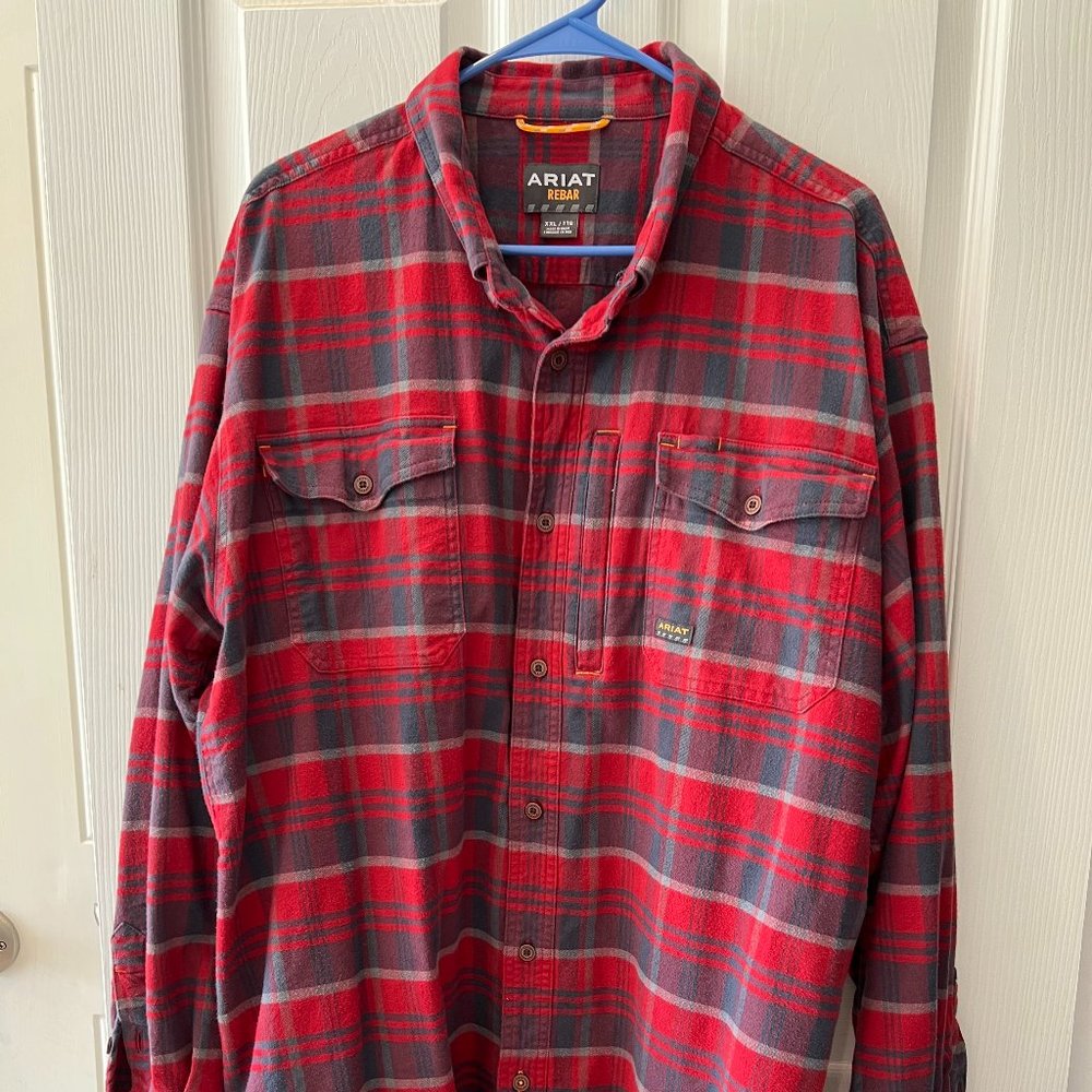 Ariat Men's Rebar Flannel DuraStretch Work Shirt